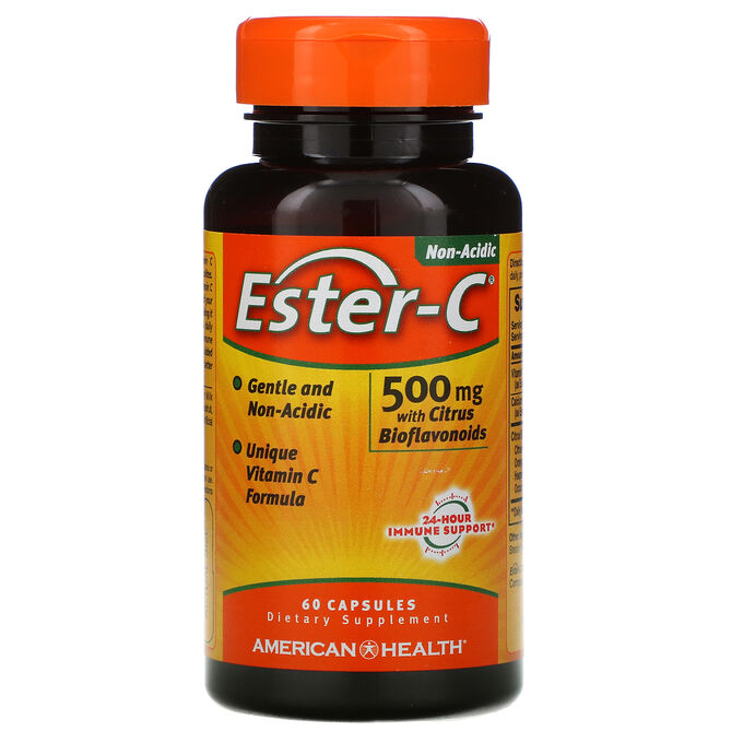 American Health, Ester-C, 500 мг, 60 капсул