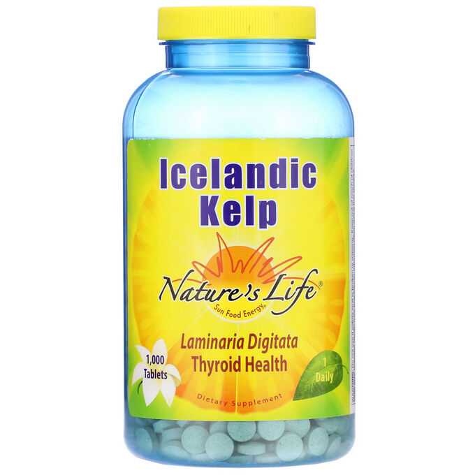 Nature&amp;#x27 - s Life, Icelandic Kelp, 1,000 Tablets