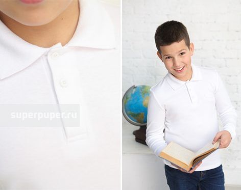 Cherubino Рубашка 61374 для мальчика белая