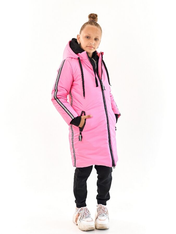 Пальто для девочки Спорт розовый