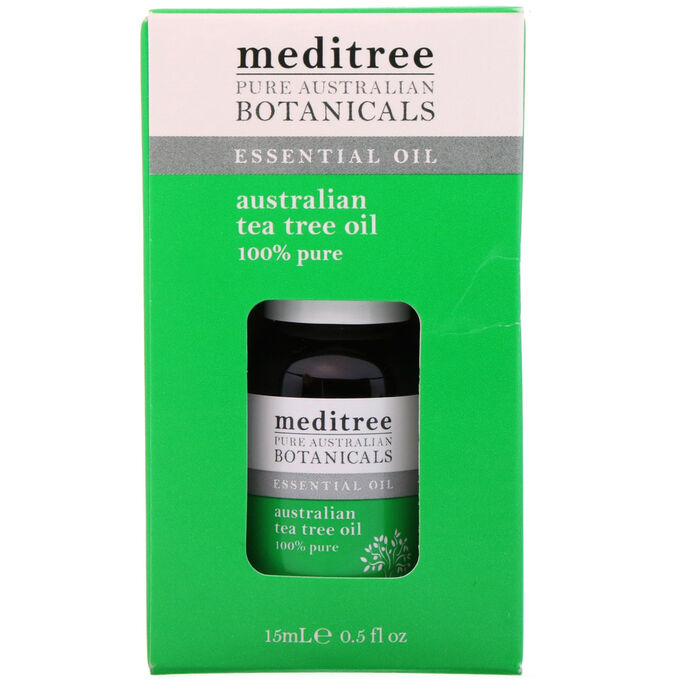 Meditree, Чистые австралийские лекарственные растения, на 100% чистое австралийское масло чайного дерева, 0,5 жидкой унции (15 м