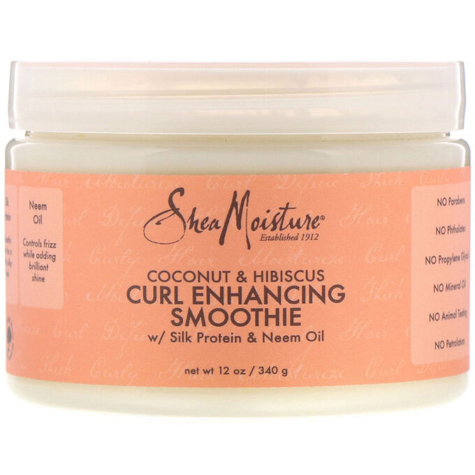 SheaMoisture, Curl Enhancing Smoothie, Coconut &amp; Hibiscus, 12 oz (340 g)