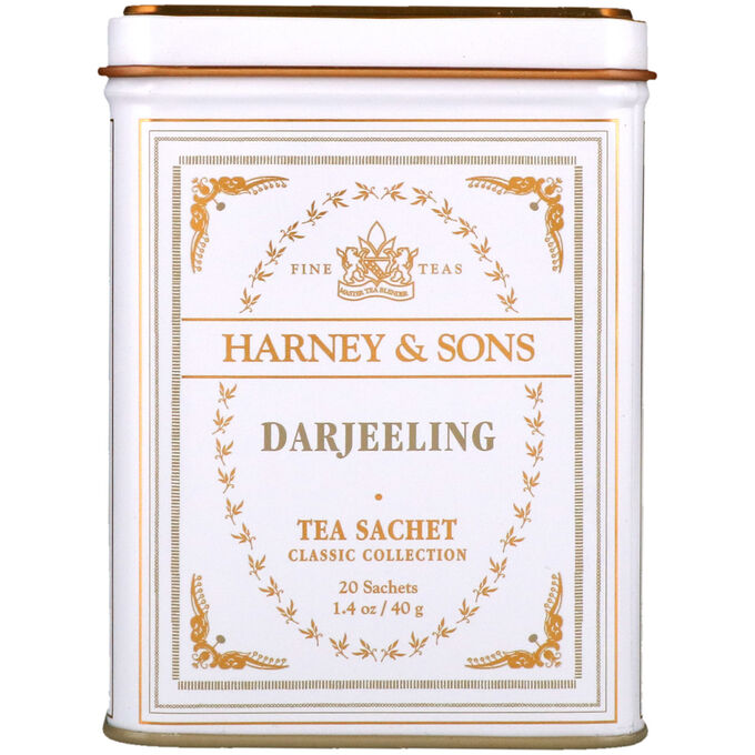 Harney &amp; Sons, Дарджилинг, 20 чайных пакетиков, 1.4 унции (40 г)