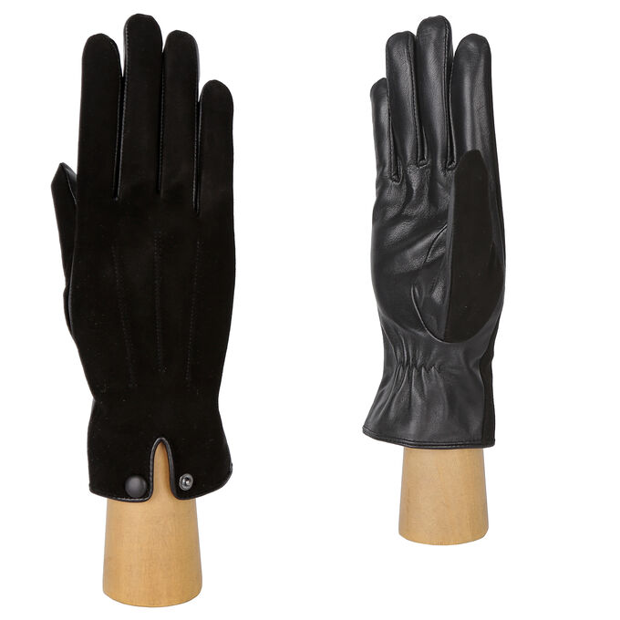 Перчатки, кожа, FABRETTI B5-1 black