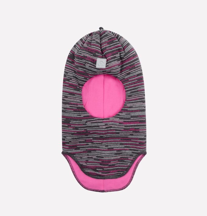 Шапка-шлем для девочки Crockid КВ 20151/ш графит, розовый