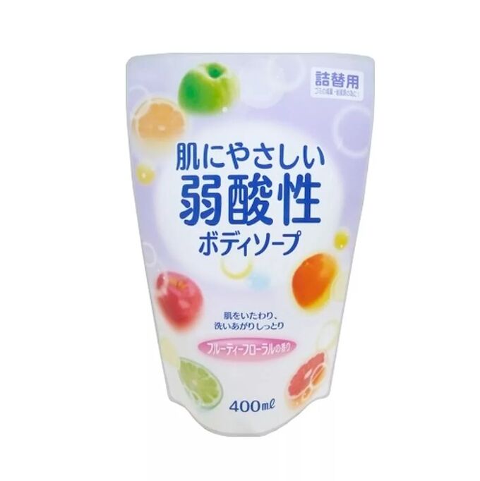 Жидкое мыло для тела с фруктово-цветочным ароматом, мягкая упаковка, 400мл
