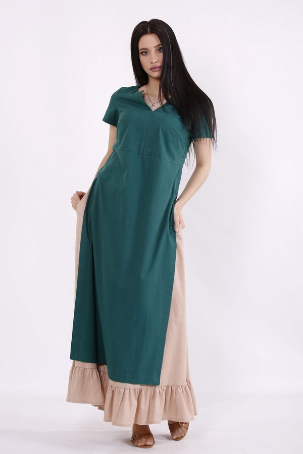 Платье 1496-1 зеленый