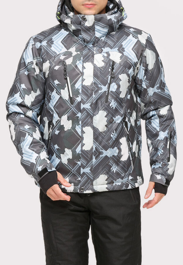 MTFORCE Мужская зимняя горнолыжная куртка серого цвета 18108Sr
