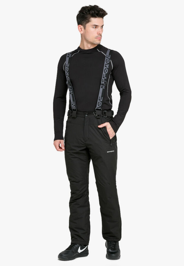 MTFORCE Мужские зимние горнолыжные брюки черного цвета 804Ch