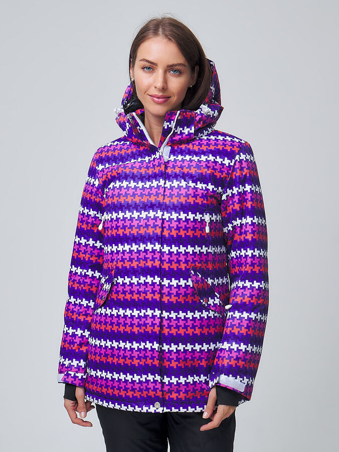 MTFORCE Женская зимняя горнолыжная куртка темно-фиолетового цвета 1937TF