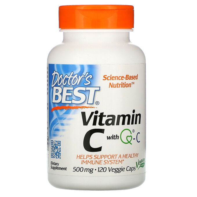 Doctor&amp;#x27 - s Best, Витамин C с Quali-C, 500 мг, 120 вегетарианских капсул