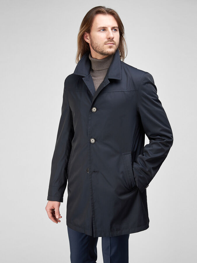 1018 M TWIST BLACK NAVY/ Плащ мужской | Плащи. Мужские куртки