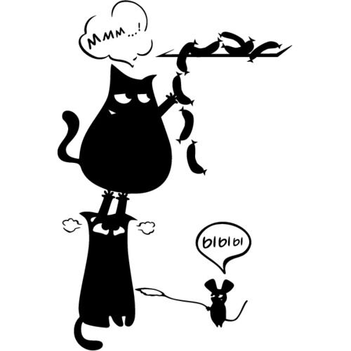 Котики и мышка