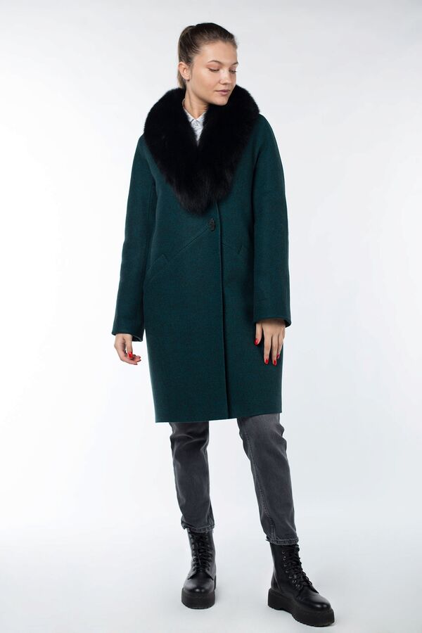 Visdeer пальто зимнее изумрудного цвета коллекция 2020 года. Visdeer пальто зимнее изумрудного цвета.