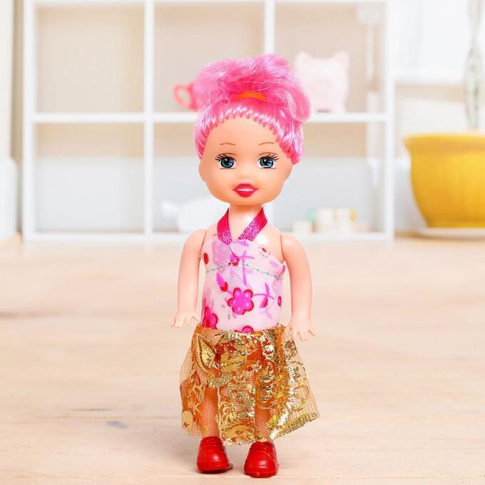 СИМА-ЛЕНД Кукла малышка «Кира» в платье, МИКС