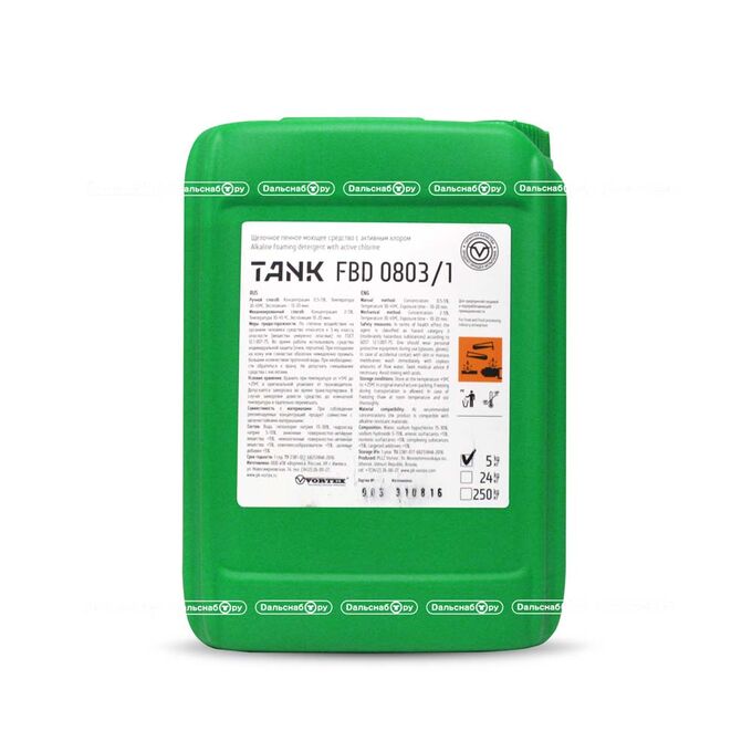 Щелочное пенное моющее средство с активным хлором TANK FBD0803/1, 5 л