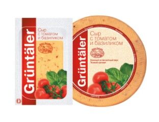 сыр полутвердый grassan с томатом и базиликом 50%. сыр. качотта с пажитником. сыр с базиликом. фермерские сыры.