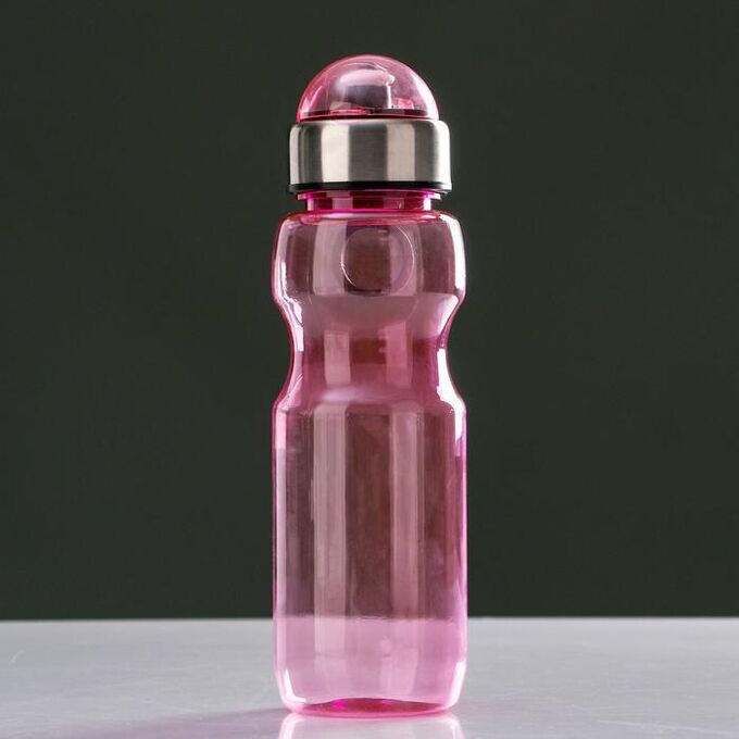 Бутылка для воды 780 мл, с соской и крышкой, микс, 6.5х24.5 см