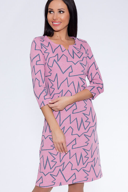 TEXCOM Платье Розовый/серый