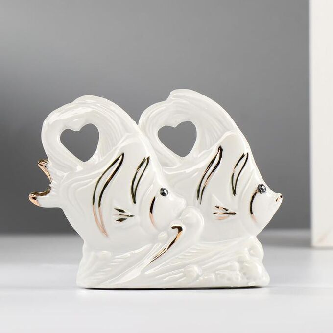 СИМА-ЛЕНД Сувенир керамика &quot;Две белые рыбки&quot; 8х10,3х3 см