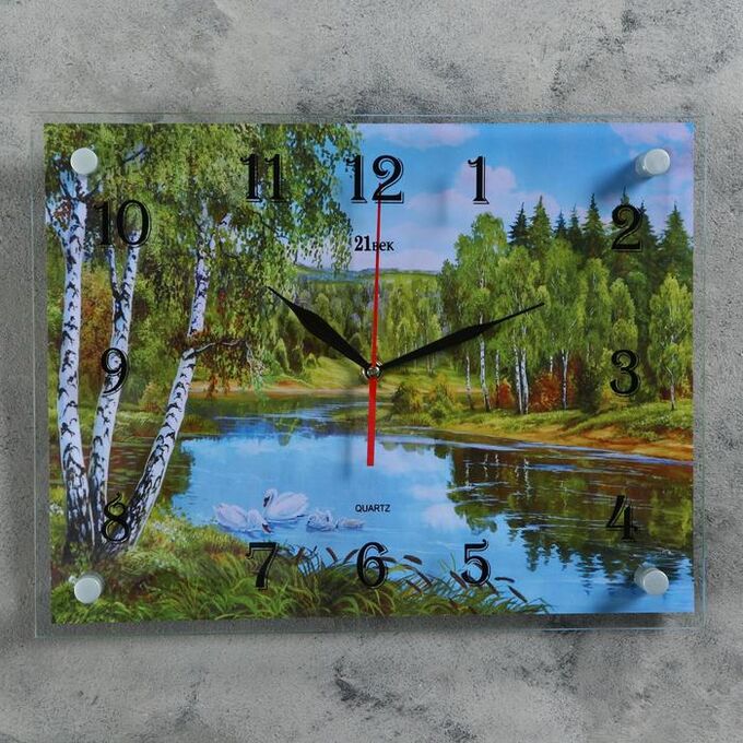 Часы настенные, серия: Природа, &quot;Река&quot;, 30х40  см, микс