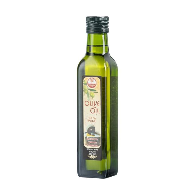 Масло оливковое 100% Puro, стекло, Hungrow, 250г