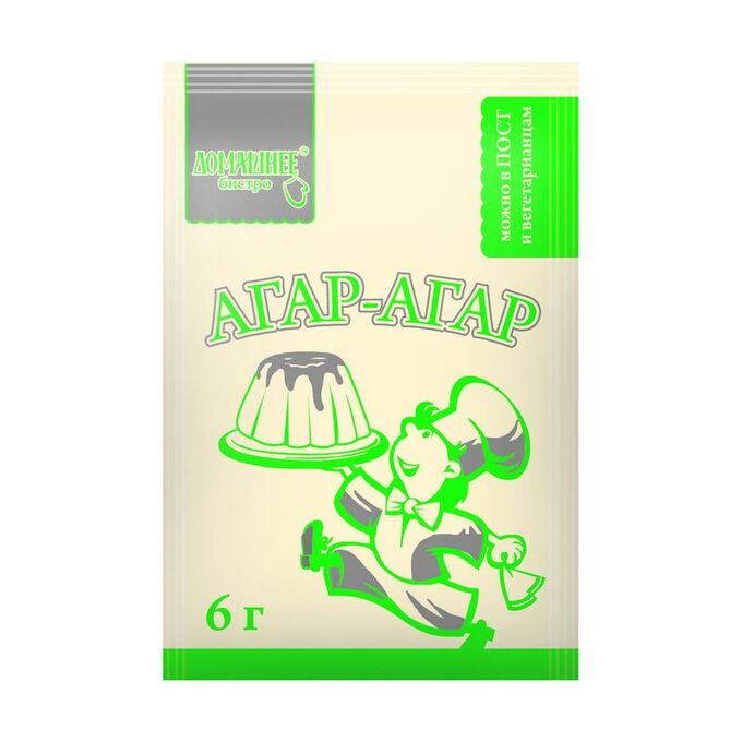 Kotanyi ДОМ.БИСТРО Агар-агар добавка пищевая (6 гр*75) (1х8) (#6) Россия (шк 4943)