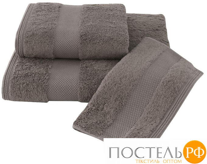 1010G10058118 Soft cotton набор полотенец DELUXE 3 пр 32х50, 50х100, 75х150 коричневый