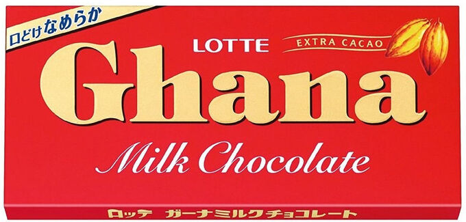 Шоколад ГАНА черный, Lotte, 50 гр.