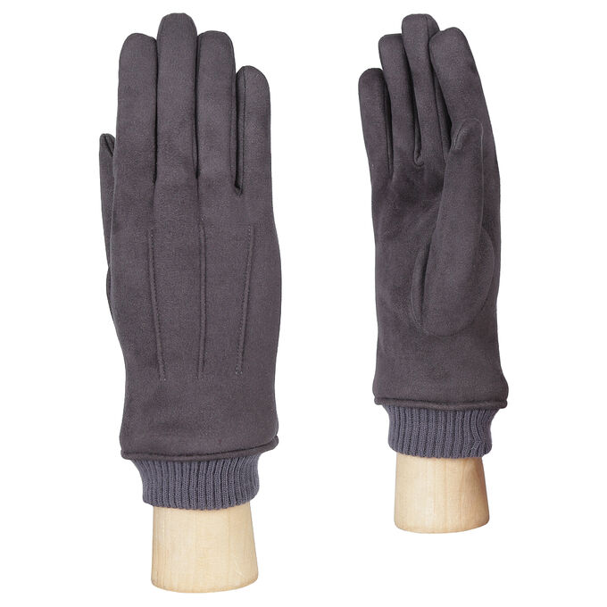 Мужские перчатки из иск.замши, б/подкл. FABRETTI THM3-9