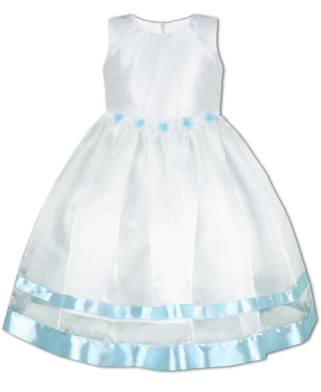 Нарядное белое платье для девочки 84162-ДН19