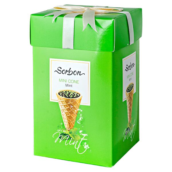 HAJABDOLLAH Конфеты SORBON MINI CONE Mint 200 г 1 уп.х 9 шт.