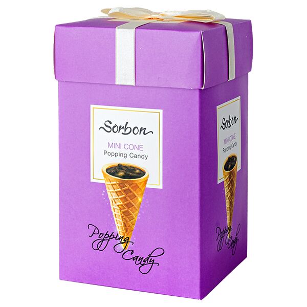 HAJABDOLLAH Конфеты SORBON MINI CONE Popping Candy 200 г 1 уп.х 9 шт.