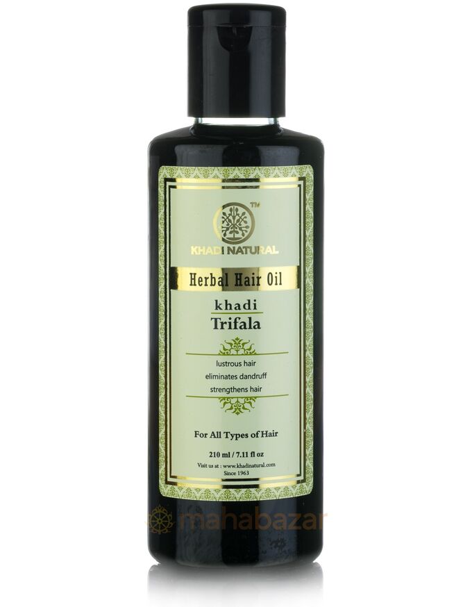 Масло для волос &quot;Трифала&quot; Кхади (общеукрепляющее и успокаивающее) Trifala Hair Oil Khadi 210 мл.