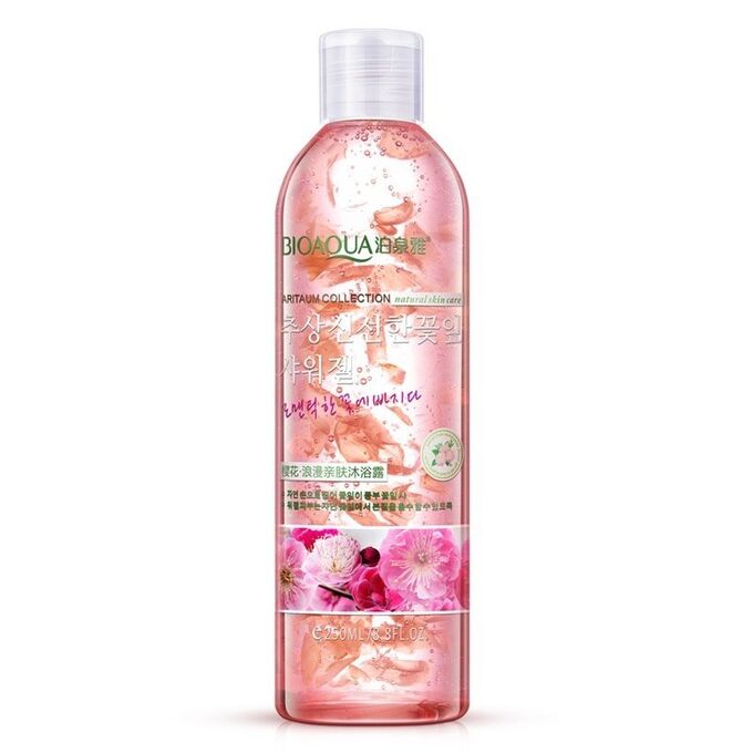 BIOAQUA, Гель для душа с натуральным экстрактом цветков Сакуры Shower Gel Sakura, 250 мл