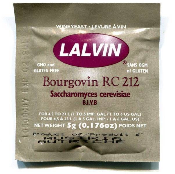Lallemand Винные дрожжи Lalvin Bourgovin RC212, 5 гр