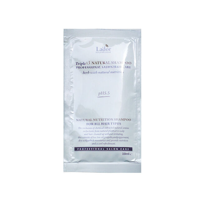 Lador Беcсульфатный органический шампунь с эфирными маслами Triplex Natural Shampoo