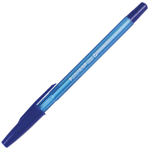 Ручка шариковая масляная BRAUBERG &quot;Assistant&quot;, СИНЯЯ, корпус тонированный, 0,7 мм, линия письма 0,35 мм, 142484