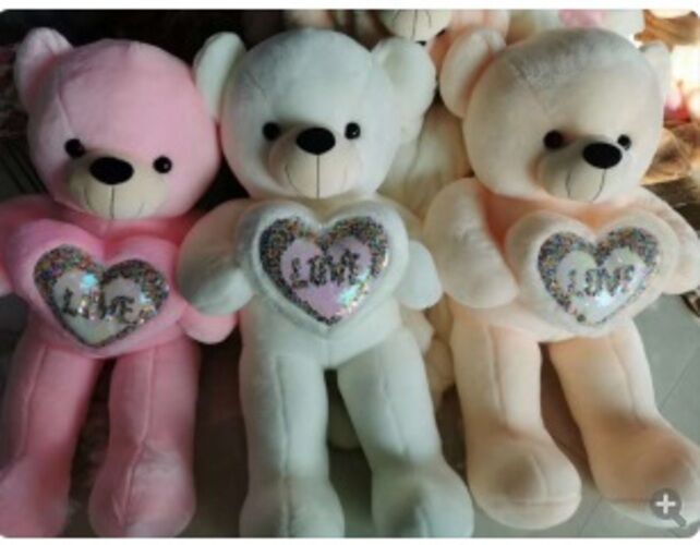 Мягкая игрушка Медведь с сердечком &quot;love&quot; 120см, в ассорт.