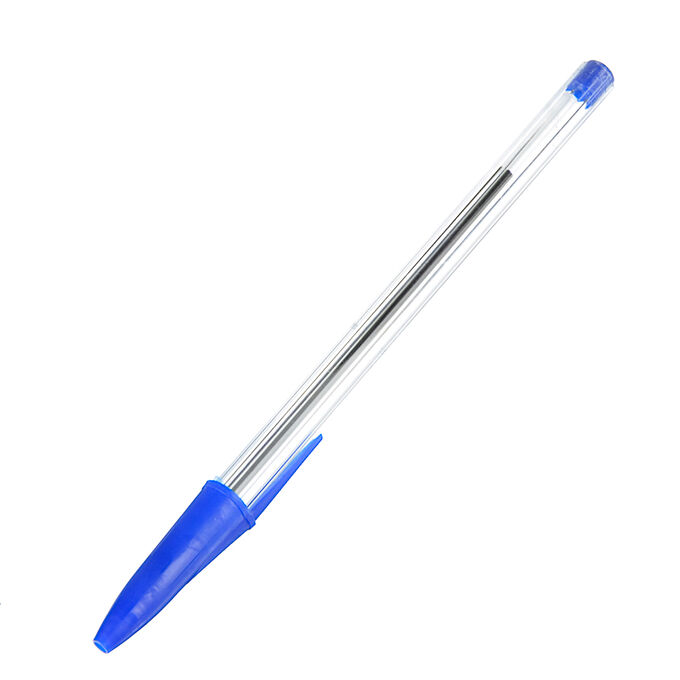 Ручка шариковая синяя, наконечник 0,7мм, пластик, ПРОМО во Владивостоке