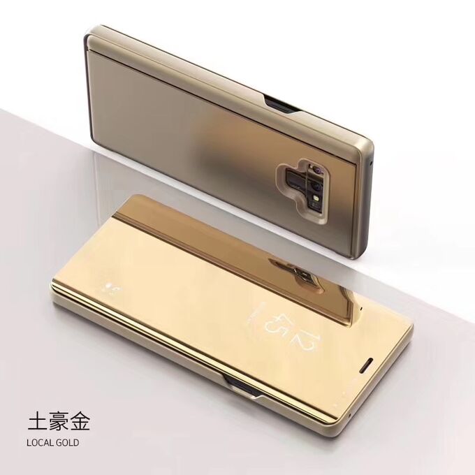 Золото. Чехол книжка зеркальная на телефон Xiaomi Redmi Note | Чехлы ...