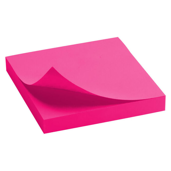 Блок бумаги с липким слоем Delta D3414-13, 75x75 мм, 100 листов, розовый