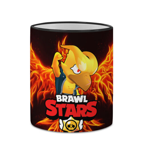 VseMaykiRu Кружка с полной запечаткой «BRAWL STARS CROW | ВОРОН»