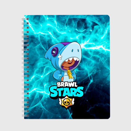 VseMaykiRu Тетрадь «Brawl Stars leon shark.»