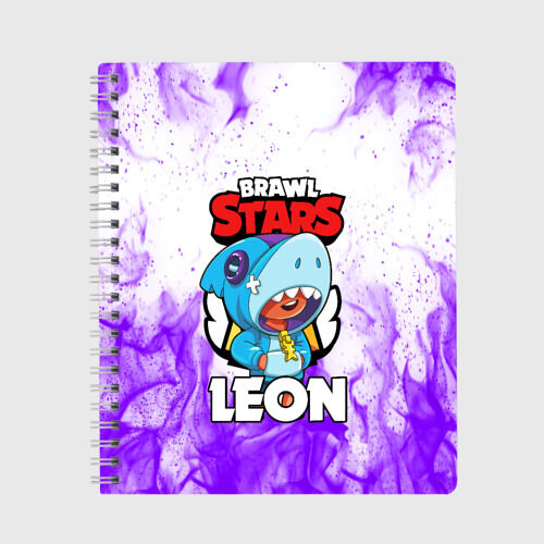 VseMaykiRu Тетрадь «BRAWL STARS LEON SHARK»