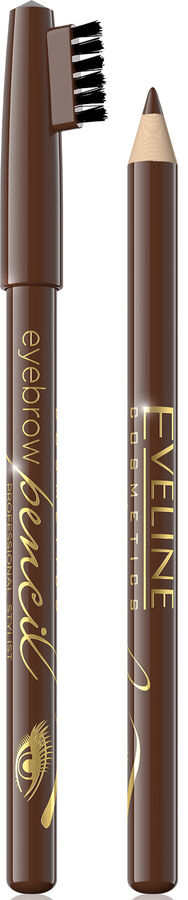 EVELINE 8625 - Карандаш для бровей контурный  EYEBROW PENCIL - коричневый # §