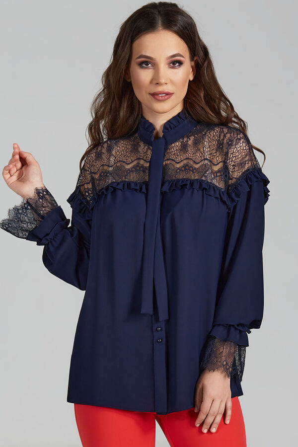 Блуза Teffi style 1473 синий