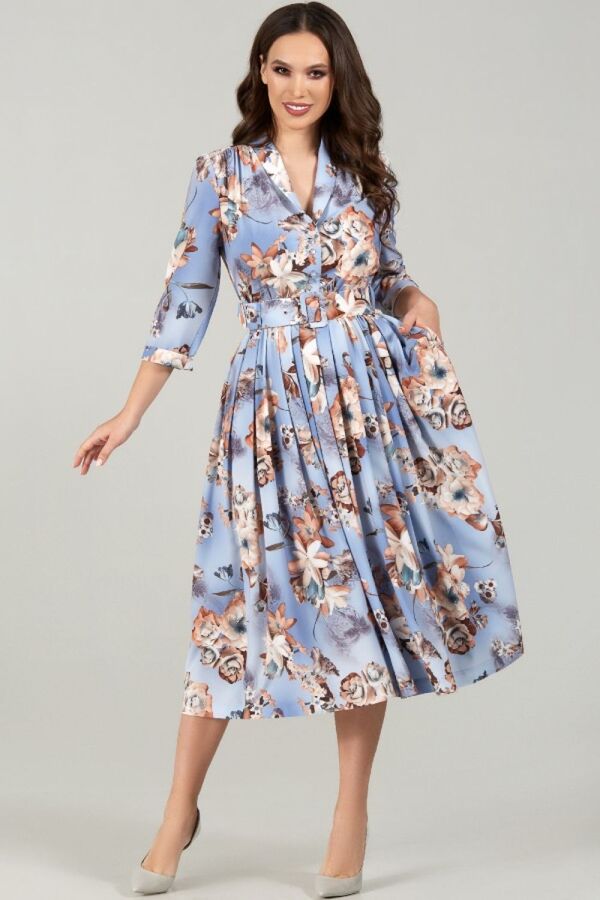 Платье Teffi style 1425 голубое