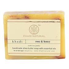 Khadi Naturals Khadi ROSE HONEY PETAL SOAP/Кхади мыло с лепестками розы