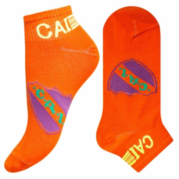 Носки мужские люминесцентные &quot; Super socks СВЕТ-22 &quot; оранжевые принт1 р:40-45